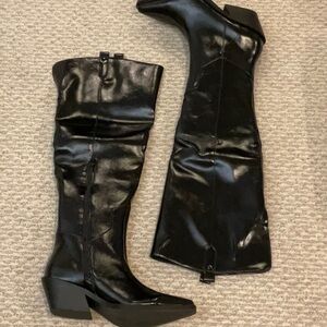 Wild Pair Black Over the Knee Boots